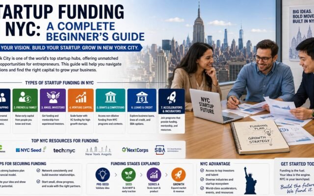 NYC startup founders discussing business funding and investment opportunities
