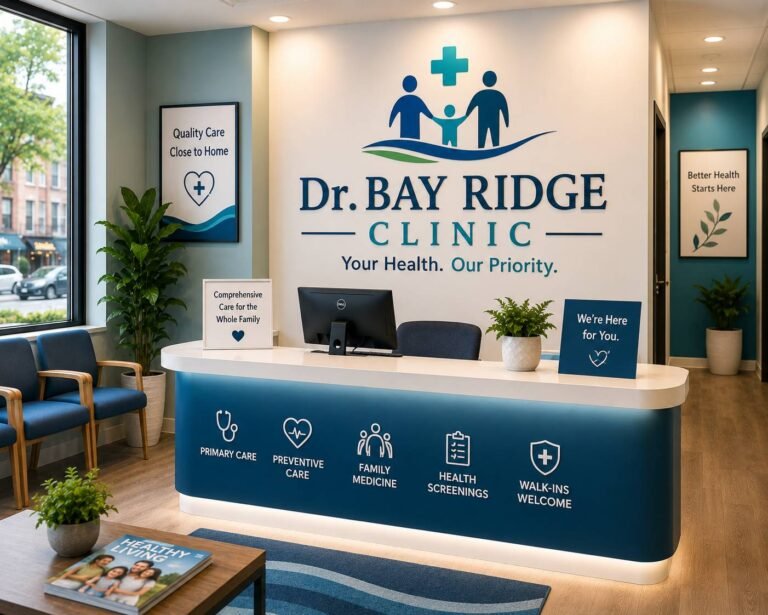 Experienced physician consulting with a patient in a modern medical clinic while reviewing electronic health records and discussing treatment options.