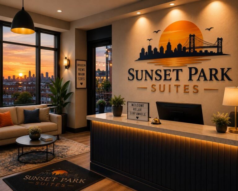 Modern hotel suite with a spacious bedroom, cozy living area, stylish furnishings, and premium amenities for business and leisure travelers.