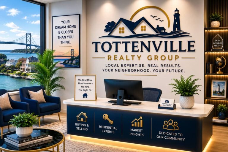 Experienced real estate agent meeting with clients in a modern office to discuss property listings, home purchases, apartment rentals, and real estate investments.